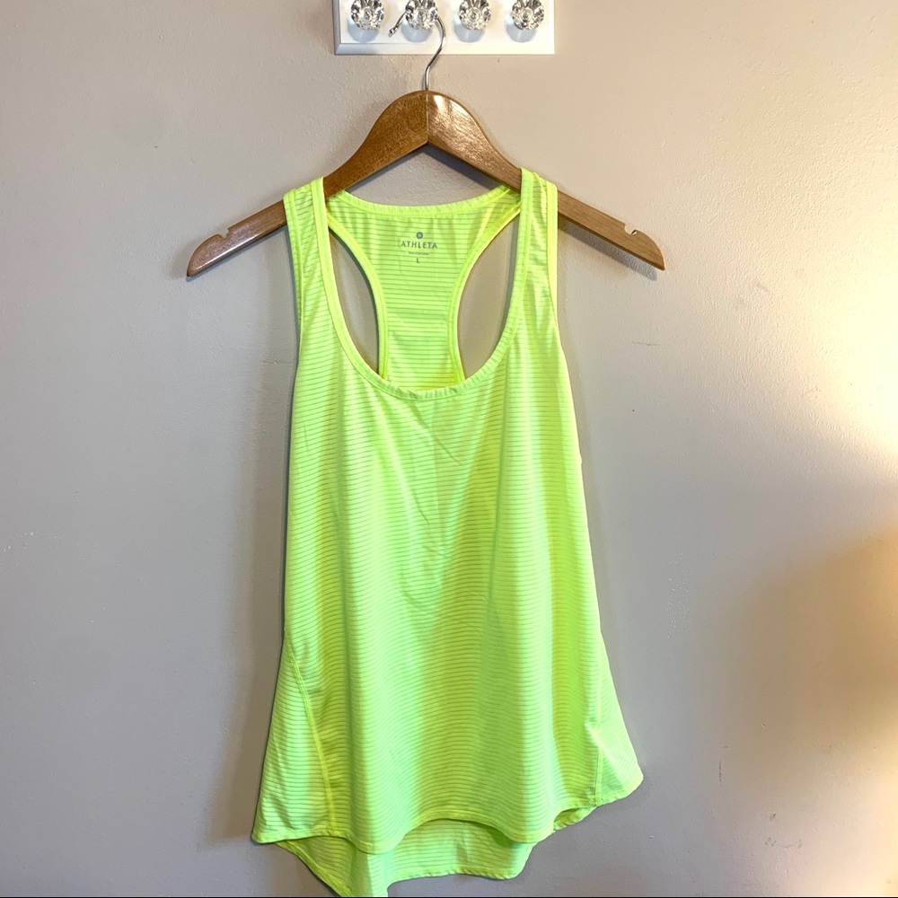 Athleta racerback tank top, sz L